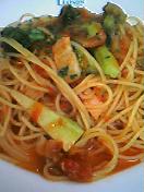 ブロッコリーとベーコンのトマトパスタ