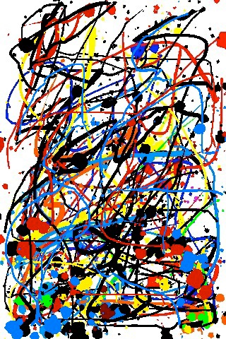 Review Jackson Pollock By Miltos Manetas 有名な芸術技法を Iphone で The Slick