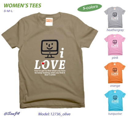 レディース用Ilove白