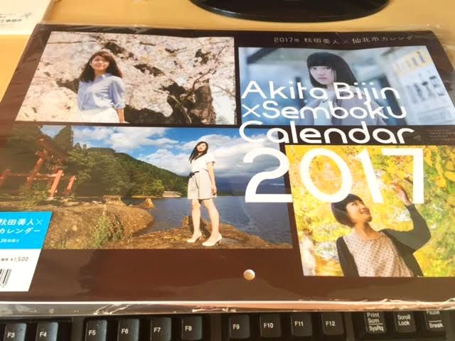 秋田美人秋田のモデル秋田の四季を感じる風景ご当地カレンダー2017年版旅行気分味わえるB4サイズデザインが良い