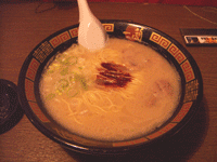 一蘭のラーメン