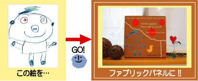 子供の絵でつくるオリジナルグッズ