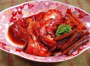 金目鯛の兜煮