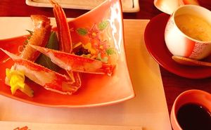 蟹刺身