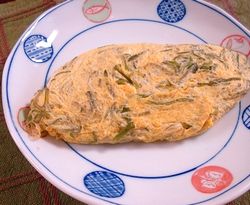 メカブのフワフワオムレツ