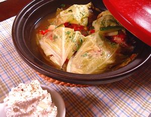 野菜のミルフィーユ蒸し