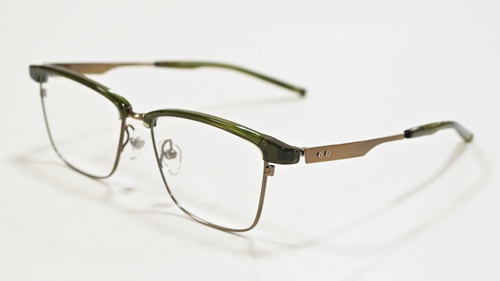 品質が完璧 マルヒデ様用 999.9 オリーブ クリアレンズ メガネ 浮腫ん Mー38 メガネ・老眼鏡