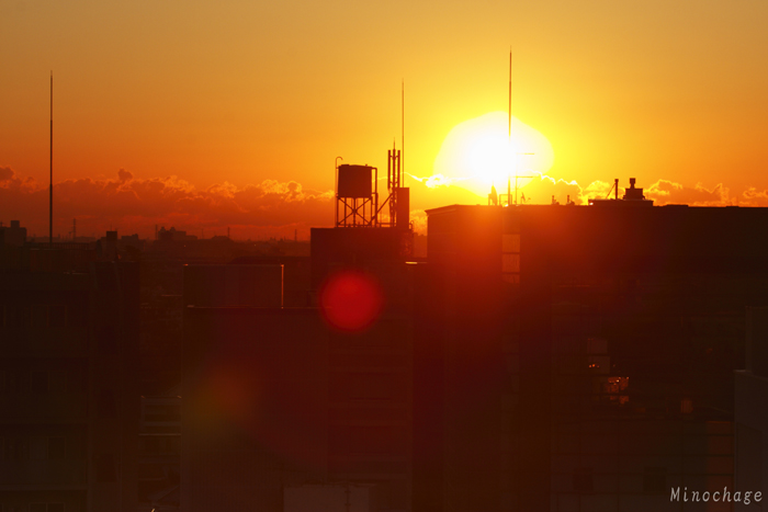 自宅で初日の出(1)