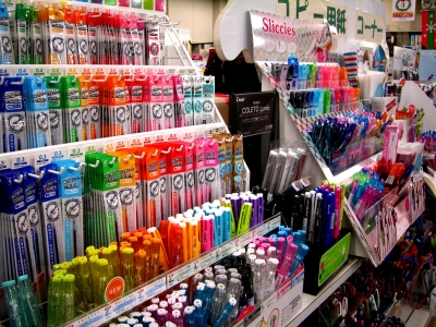 ボールペン売り場