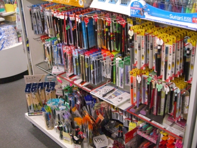筆ペン売り場
