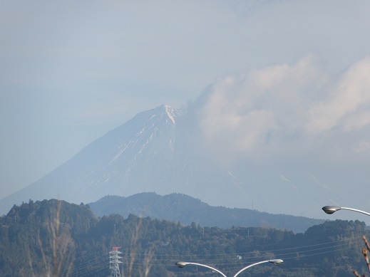 1/13 9時過ぎの富士山