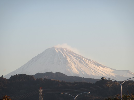 2/13 7時過ぎの富士山