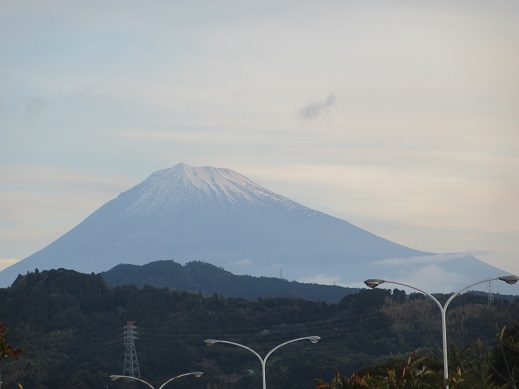 10/31 7時の富士山