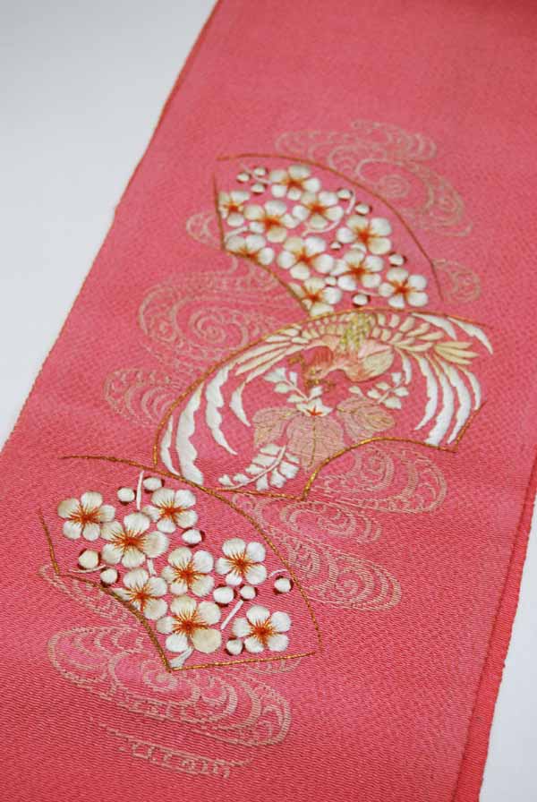 2978◇アンティーク長襦袢時代物縮緬モスリンパッチワーク手刺繍 2978◇アンティーク長襦袢時代物縮緬モスリンパッチワーク手刺繍