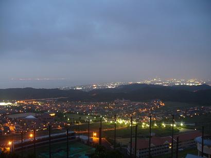 展望台手前からの夜景