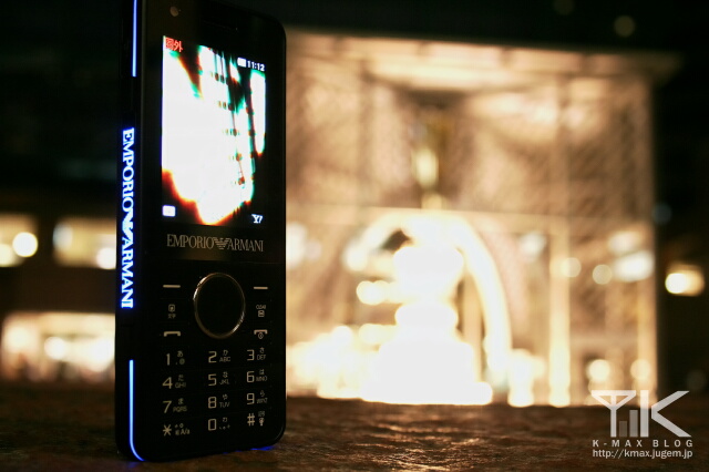 SoftBank 830SC EMPORIO ARMANI モデル ブラック / SoftBank×SAMSUNG @YEBISU Illumination
