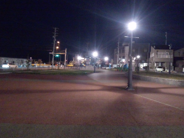 港町公園夜