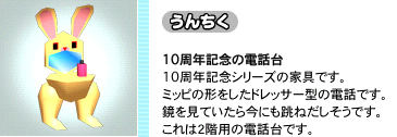 10周年記念の電話台