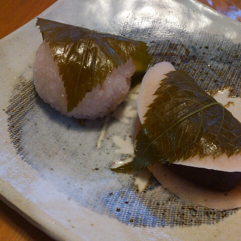 桜餅二種