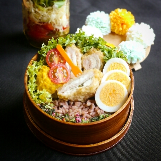シソとチーズのミルフィーユカツ弁当