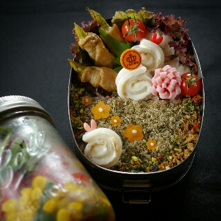 アスパラ肉巻き弁当