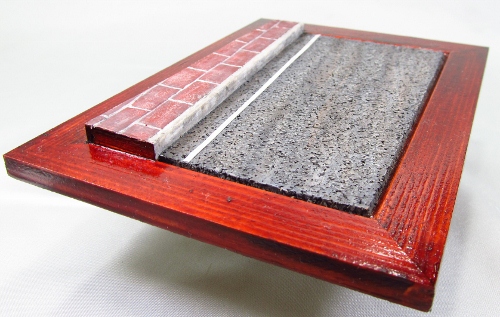 石畳とアスファルトの具体的な作り方 ジオラマ展示台 Dio Navi 艦長takaya 航海日誌