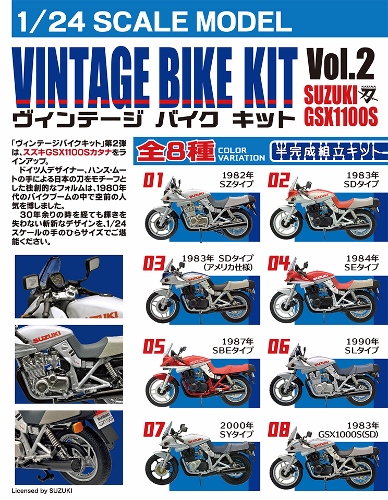物置通販スズキ　GSX1100S 刀　ヴィンテージバイクキット　10個・1ボックス オートバイ・バイク