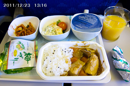 大韓航空機内食(行き)