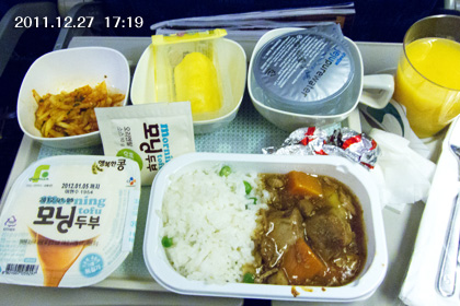 韓国/大韓航空機内食