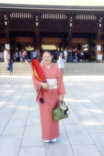 明治神宮にて