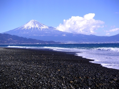 三保からの富士山