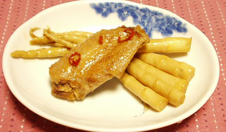 手羽中と細竹の煮物 美味しい 優しい お料理レシピ