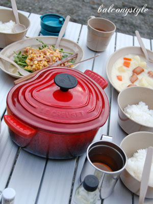 丹沢キャンプの晩ごはん