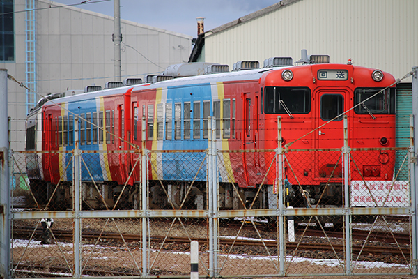 八戸線のキハ40やEF81、485系などがいた秋田総合車両センター