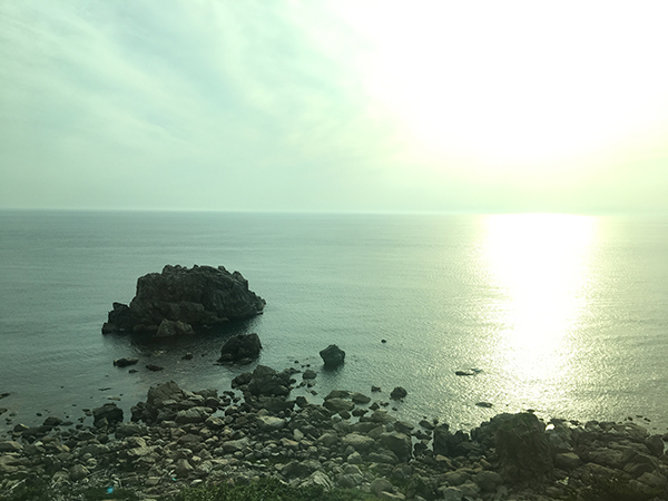 日本海の夕陽
