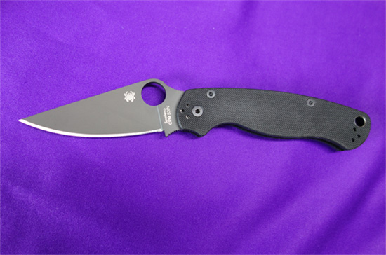 SPYDERCO (スパイダルコ) パラミリタリー2 ブラック入荷しました