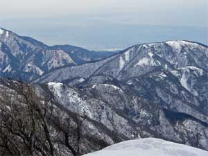 塔ノ岳山頂から江ノ島方面