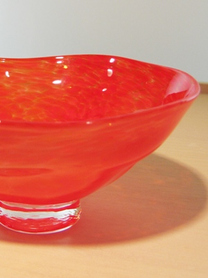 赤いガラス茶碗 | Sophora
