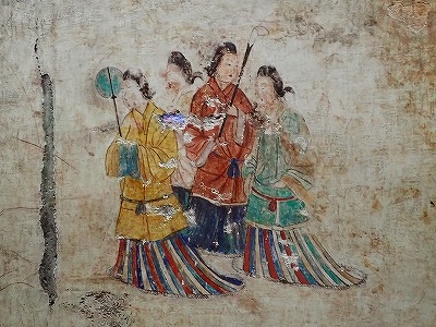 高松塚古墳　織物掛軸 高松塚古墳 - Wikipedia