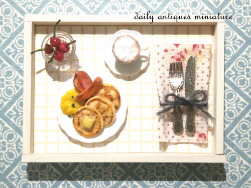 ミニチュア朝食セット