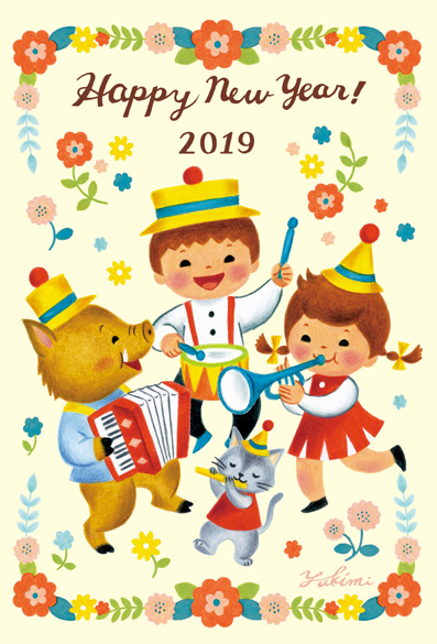 年賀状2019