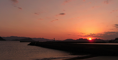 志賀島/夕日