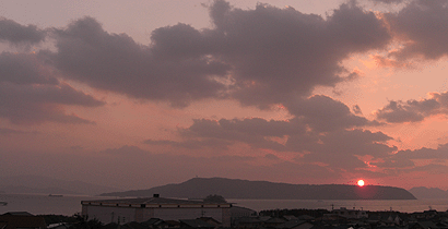 夕日/西戸崎