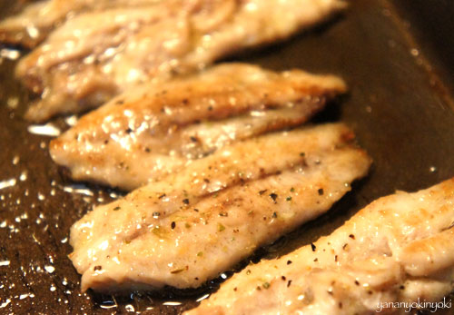 ニシンとカボチャの包み焼き