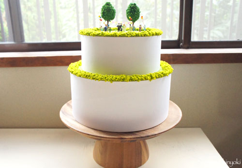 ジオラマウェディングケーキを作る