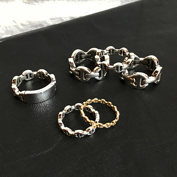 31％割引グレイ系割引価格 ホーセンブース hoorsenbuhs トライリンク リング アクセサリーグレイ系-KUROKAWAONSEN