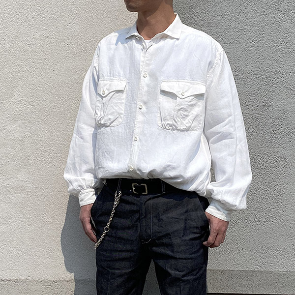 超特価セール Linen Auberge Serge BEAN Shirts VEG リネンシャツ
