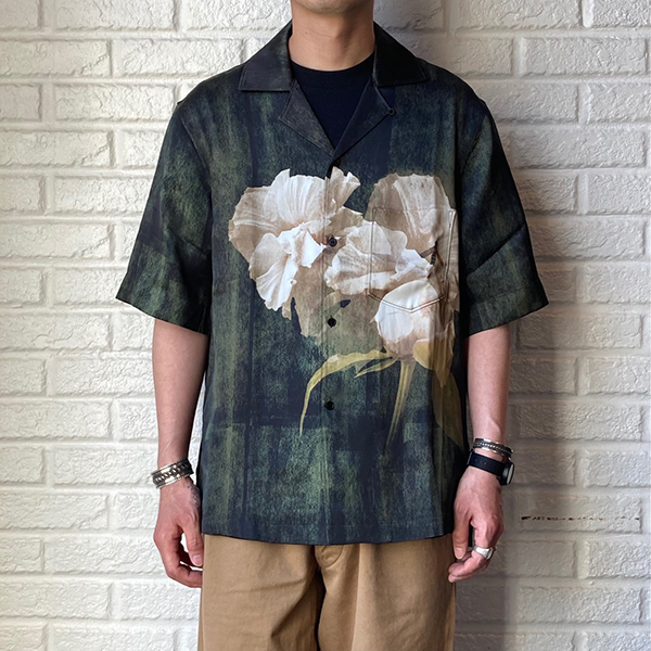 アクネストゥディオズ オープンカラーシャツ 花柄 蜂 | www.agan.com.br