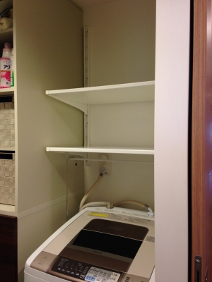 Ikeaのアルゴートシステムを使って洗濯機上スペースに棚を設置しました あたまのなかのいろいろ
