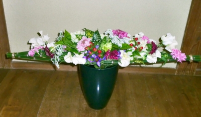2級水平の花束